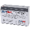 Union MX-06120 6V 12Ah Battery with F1 Terminals