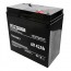 Weida 6V 42Ah HX6-42 Battery with F2 Terminals