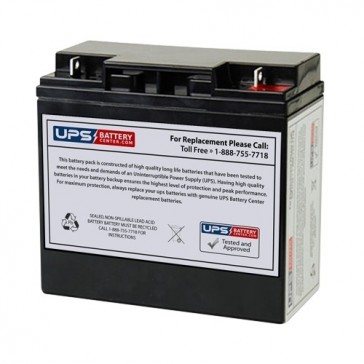 Alarmtec 12V 18Ah BP18-12 Battery with F3 Terminals