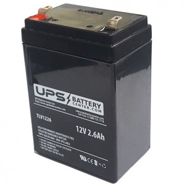 F&H 12V 2.6Ah UN2.6-12S Battery with F1 Terminals