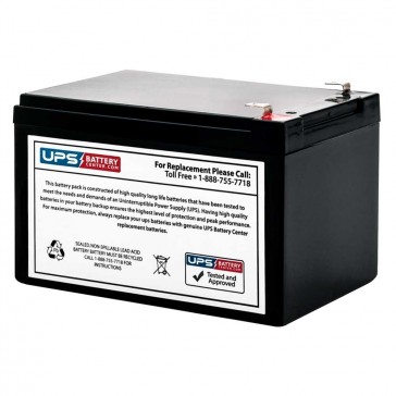 FIAMM FG21202 12V 12Ah Battery with F2 Terminals