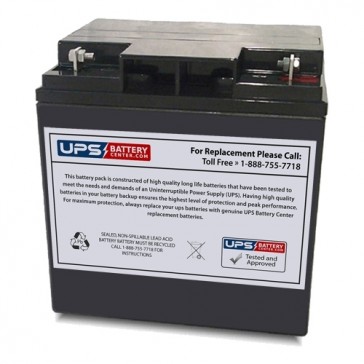 Hisel Power 12V 24Ah SP12-24A Replacement Battery with NB Terminals