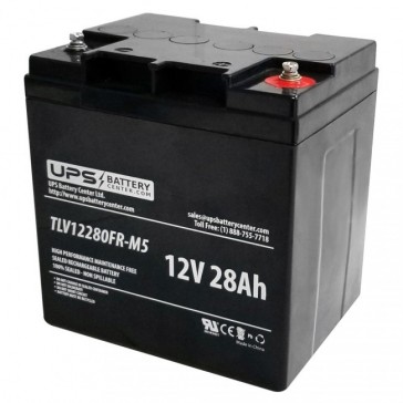 Leoch 12V 28Ah LP12-24H Battery with M5 Insert Terminals