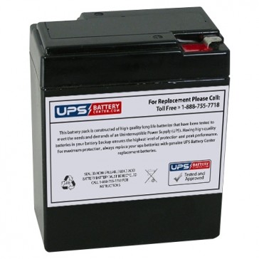 Multipower MP9-6A 6V 9Ah Battery with F1 Terminals
