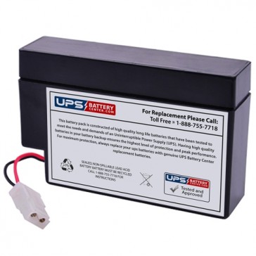 PBQ 0.8-12 WL 12V 0.8Ah Battery with WL Terminals