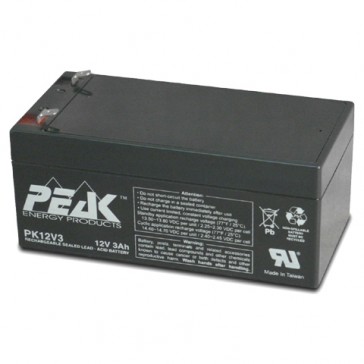 PK12V3F1 Peak Energy 12V 3Ah Battery