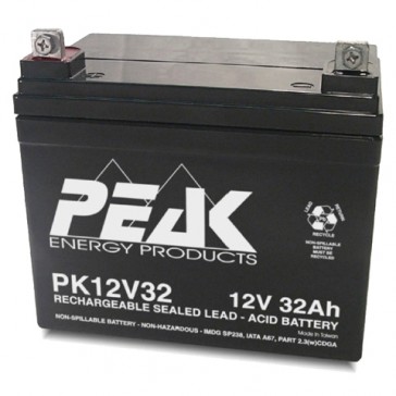 PK12V32 Peak Energy 12V 32Ah Battery