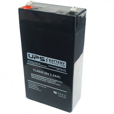 R&D 5373 6V 3.5Ah Battery with F1 Terminals