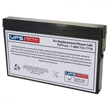 RIMA 12V 2Ah UN2.0-12M Battery with Tab Terminals
