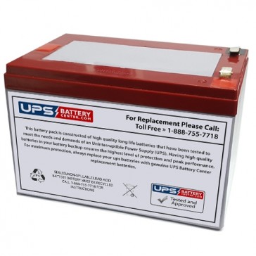 TLV12120HD - 12V 12Ah Heavy Duty Deep Cycle Sealed Lead Acid Battery with F2 Terminals