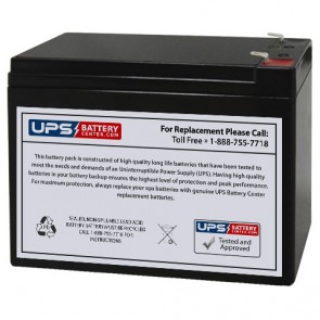 Power Kingdom 12V 10Ah PS10-12S Replacement Battery with F2 Terminals