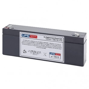 LONG WP2.6-12 12V 2.6Ah Battery with F1 Terminals On Opposite Sides