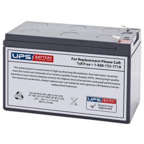 Power Kingdom 12V 9Ah PS9-12 Replacement Battery with F2 Terminals
