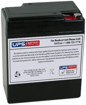 Alexander GB682 6V 8.5Ah Battery with F1 Terminals