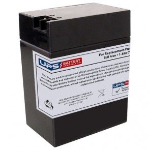 LCB SP13-6 6V 14Ah Battery with +F2 -F1 Terminals