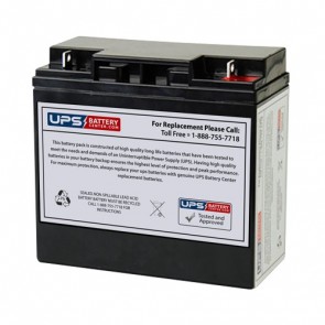 LONG WP20-12U 12V 20Ah Battery with F3 Terminals