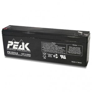  PK12V2.6F1 Peak Energy 12V 2.6Ah Battery