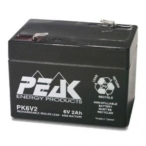 PK6V2F1 Peak Energy 6V 2Ah Battery
