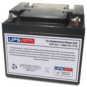 Power-Sonic 12V 40Ah PS-12400 Battery with F6 Terminals