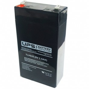 Power-Sonic PS-632 6V 3.5Ah Battery with F1 Terminals