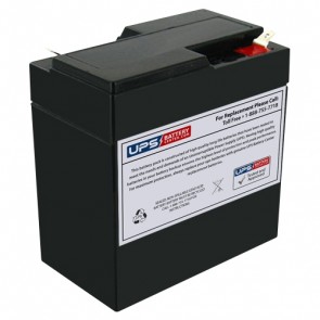 Power-Sonic 6V 6.5Ah PS-665 Battery with F2+F1- Terminals