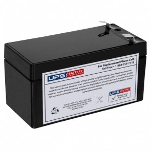 Taico 12V 1.3Ah TP12-1.3 Battery with F1 Terminals