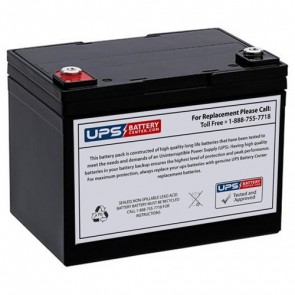 Taico 12V 33Ah TPD12-33 Battery with M6 Threaded Insert Terminals