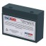 Discover 12V 5.5Ah D1255S Battery with +F2 -F1 Recessed Terminals