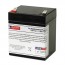 Gruber Power 12V 5Ah 58AGPS-12-6-F2 Battery with F2 Terminals