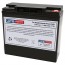 MHB 12V 17Ah MS17-12BT Replacement Battery with M5 Terminals