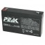 PK6V7.2F1 Peak Energy  6V 7.2Ah Battery