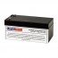 TLV1232F2 - 12V 3.2Ah Sealed Lead Acid Battery with F2 Terminals