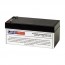 TOPIN 12V 3.2Ah TP12-3.3 Replacement Battery with F1 Terminals